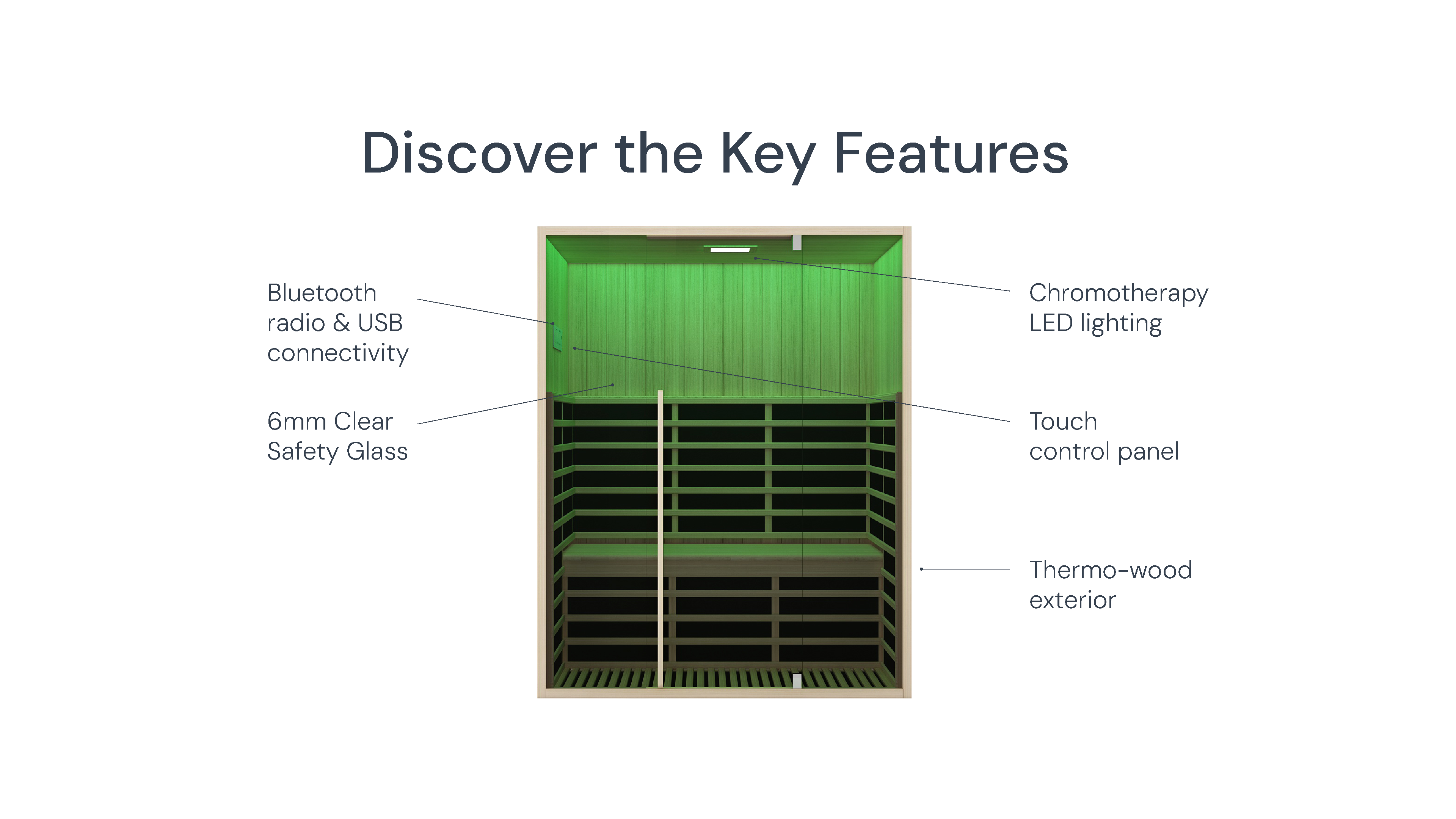 Ignite Saunas – Carbon 150 - Indoor Sauna - 3 Person