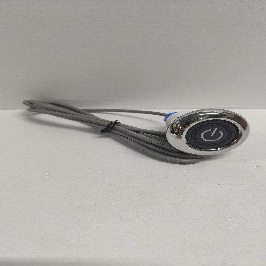AUX Button for Swim Spa, Black and Silver - New Style V2