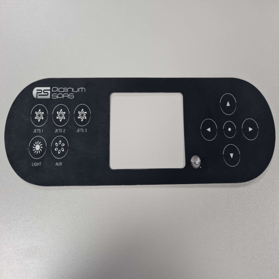 Overlay for TP700 - Jets123-Lights-Aux - Platinum Spas - 3 Pump (17405)