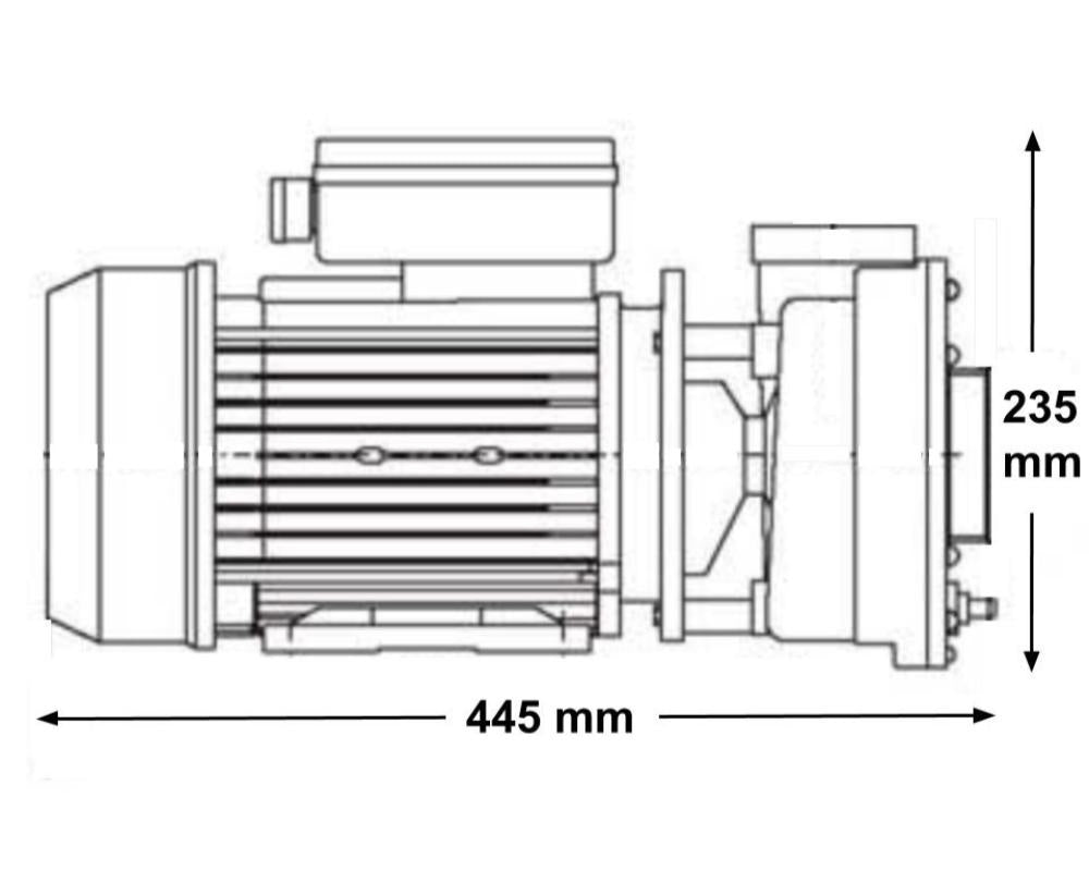 LX WP200-II Spa Pump - 2HP - 2 Speed