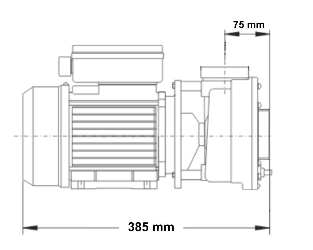 LX LP200 Spa Pump - 2HP - 1 Speed