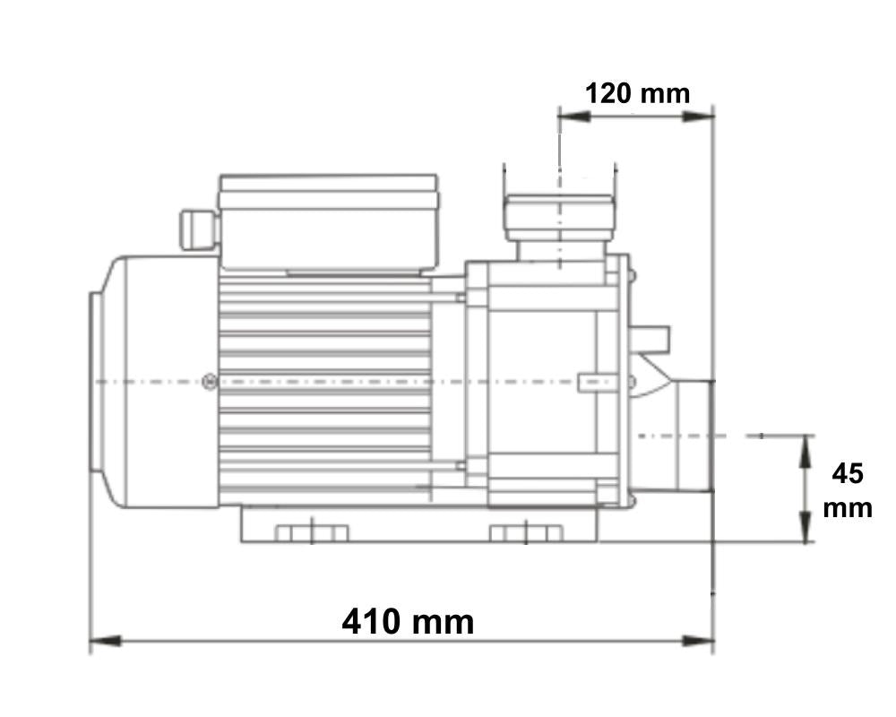 LX TDA200 - Spa Pump - 2HP - 1 Speed