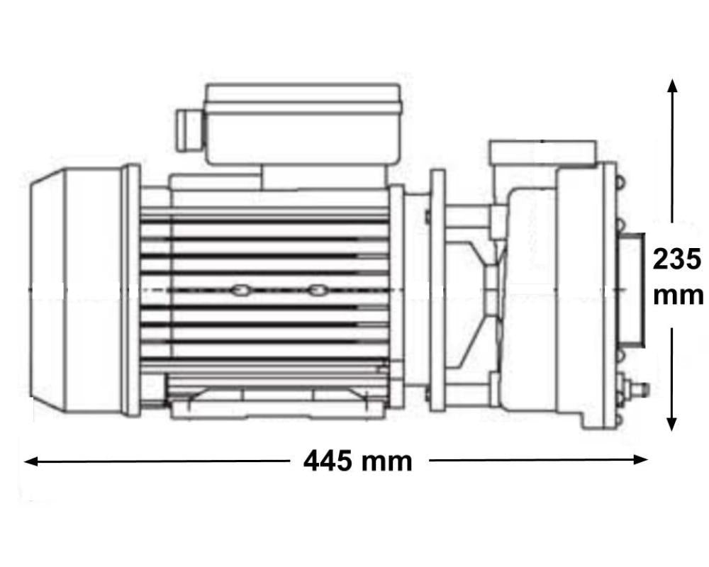 LX WP250-II Spa Pump - 2.5HP - 2 Speed