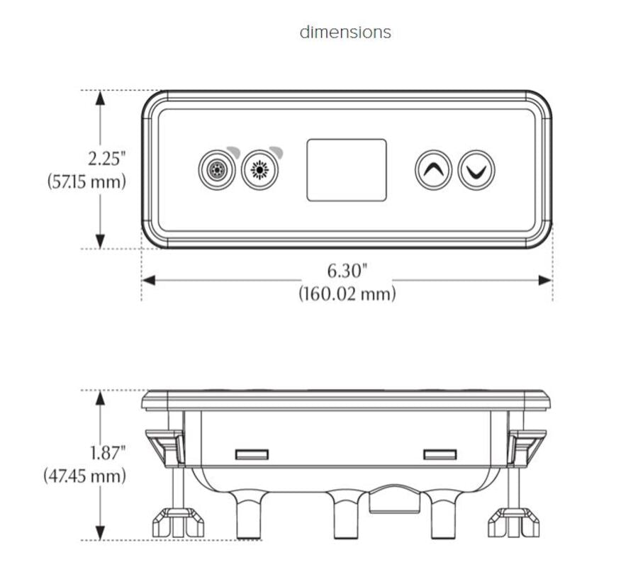 Control Panel K300 for Watkins Malibu PLR-13 (78453) Including Overlay (78454)