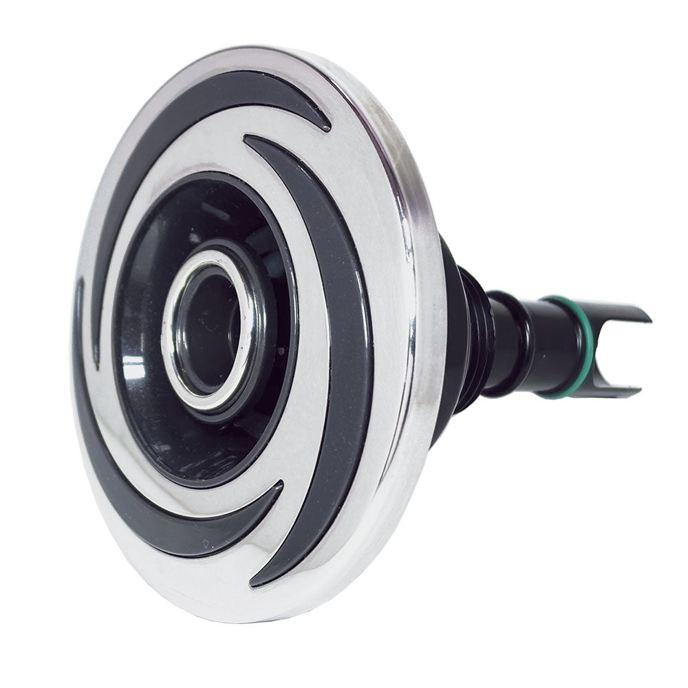 Directional Jet Medium-3.5 Inch for Bellagio Tubs Bari, Venezia, Arum C - 3 Brow design, Grey-Silver - Black Screw Fit