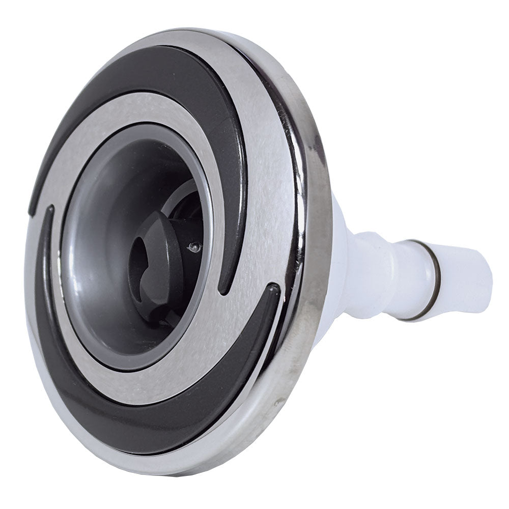Rotational Jet Medium-3.5 Inch for Bellagio Genova, Torina, Verona, Milano 2 Brow design, Grey-Silver - White Push Fit