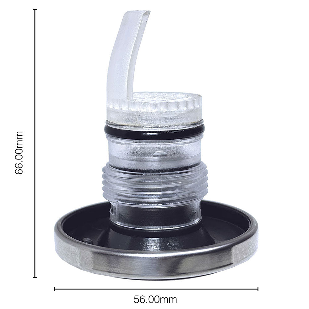 Fountain Jet 2 Inch for Bari, Venezia, Arum C - 3 Brow design, Grey-Silver (11.B1.0002)
