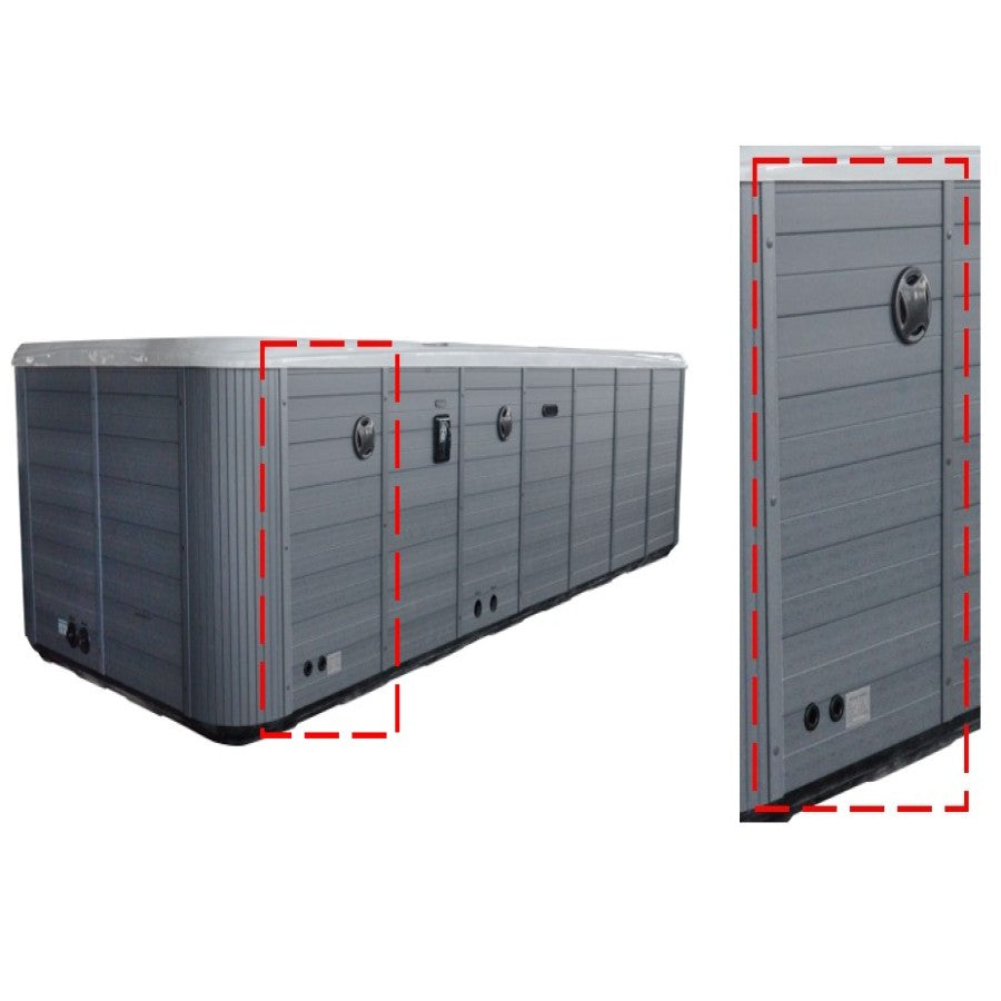 Long Side Panel 72cm for Apollo Swim Spa - 5800 x 2200 - Grey