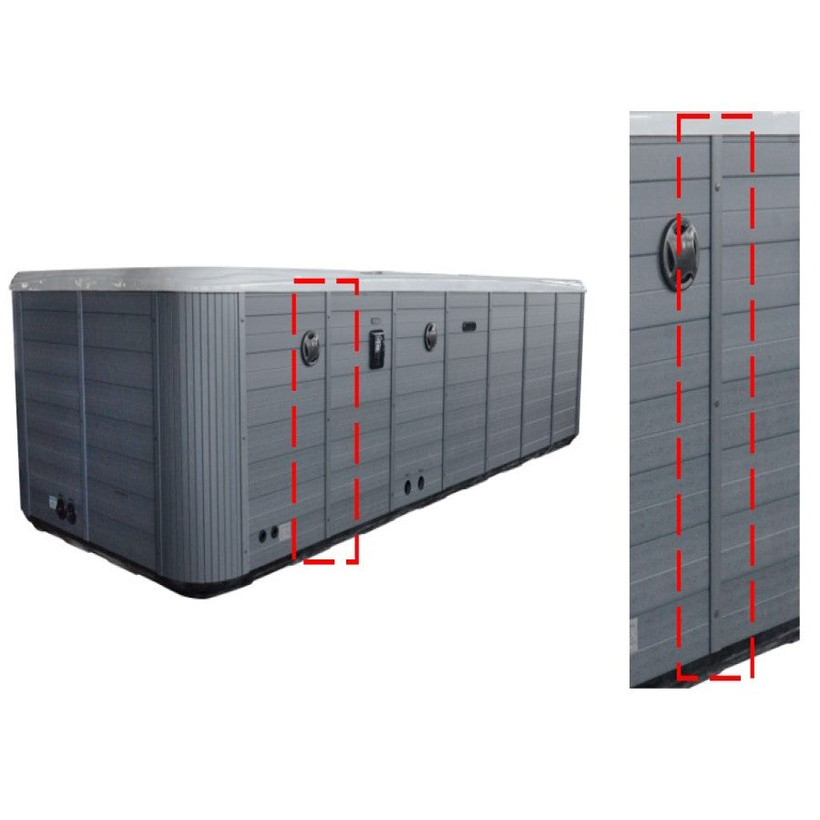 Side Panel Slat for Apollo Swim Spa - 5800 x 2200 - Grey