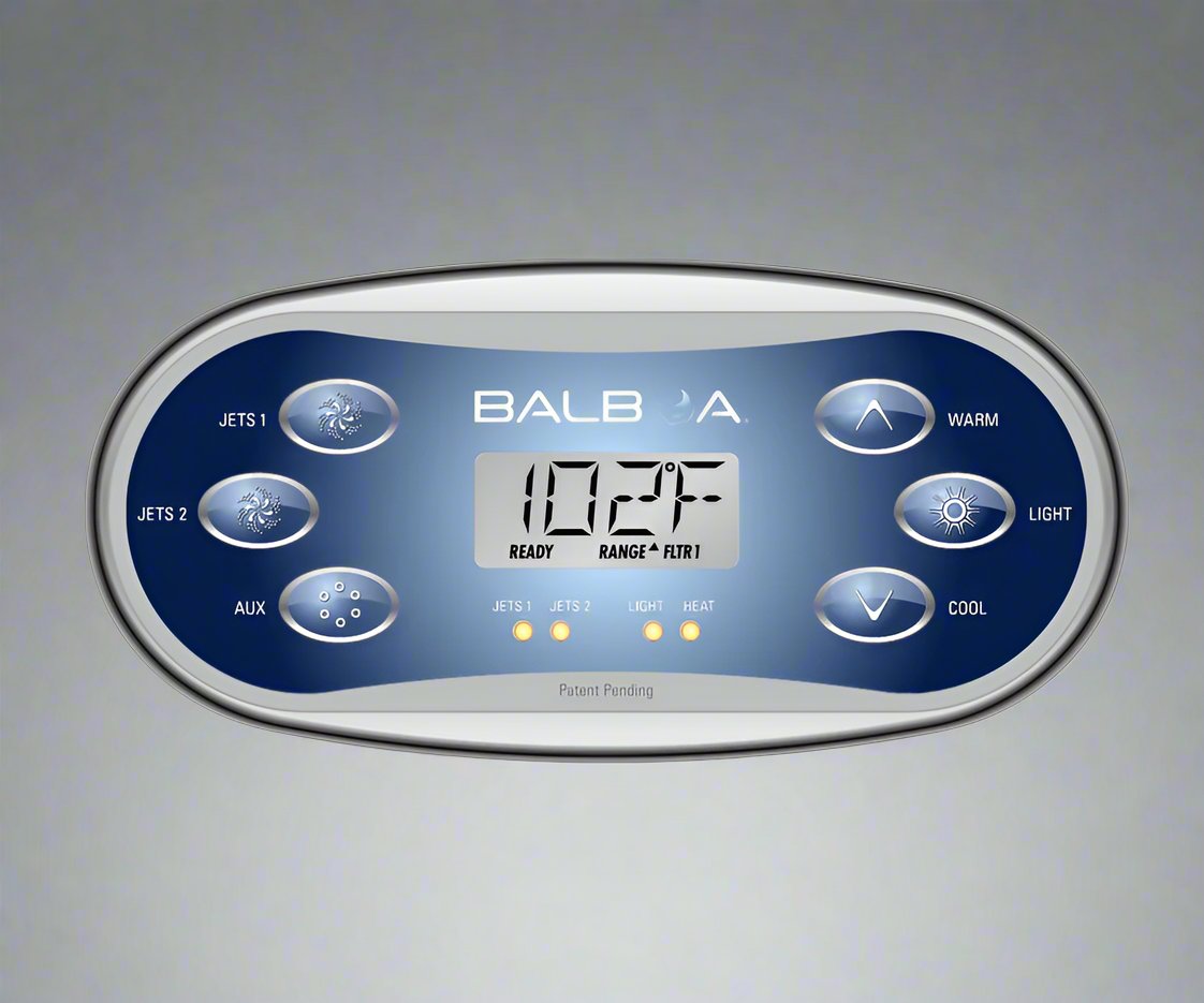 Balboa TP600 Control Panel -6 Button - Jets 1, Jets 2, Aux, Warm, Cool, Light