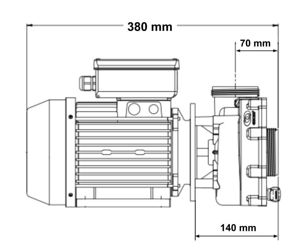 Gecko Aqua-flow XP2e Spa Pump - 3HP - 1 Speed